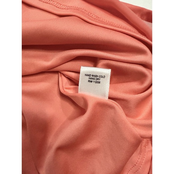 Zenana Women's Size Small Coral Sheer Long Sleeve Blouse - Picture 8 of 8